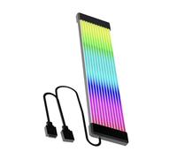 NonMiFyR Câble D'extension d'alimentation ARGB, Bande LED Flexible et Lumineuse Multifonction 5V 3 Broches pour Boîtier D'ordinateur et, Bandes Noires 12