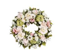 NonMiFyR Couronne de Pivoines Réutilisable de 45 Cm (18 Pouces) pour, Idéale pour La Saint-Valentin, à Décorer à La Fenêtre Ou à La Maison.
