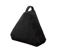 NonMiFyR Coussin Décoratif Triangulaire En Tissu Capitonné pour Canapé, Canapé, Sol, Idéal pour Adultes, Enfants, Chambre, Salon, Lecture et Méditation, Maison, Noir