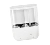 NonMiFyR Distributeur de Savon pour Mains Automatique, Distributeur de Savon Mural sans Contact, 3 Modes de Dosage, à Double Compartiment, pour Cuisine, Bureau et Restaurant, Liquide et Liquide