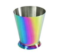 NonMiFyR Drinking Vessel Utilitaire en Acier Inoxydable Coupe à Fond Évasé Aspect Miroir Électrolytique Corps Adapté pour Servir Boissons avec Style Dans les Repas et Événements Privés, Multicolore
