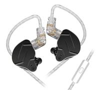 NonMiFyR Écouteurs Intra Auriculaires Gaming Casque Filaire Oreillettes Micro Commande Multifonction Son Clair Immersif Basses Renforcées Driver Dynamique 10, Noir, avec Microphone