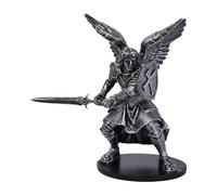 NonMiFyR Figurine D'ange, Sculpture En Résine, œuvre D'art, Cadeau, Décoration de Table Rétro pour Fêtes, Argent