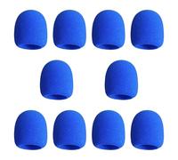 NonMiFyR Lot de 10 Bonnettes de En Mousse, Robustes et épaisses, pour Discours, Interviews et Chant, Bleu