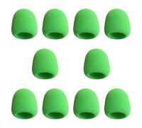 NonMiFyR Lot de 10 Bonnettes de En Mousse, Robustes et épaisses, pour Discours, Interviews et Chant, Vert