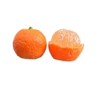 NonMiFyR Lot de 2 Figurines Décoratives Miniatures En Résine, Idéales pour Le Tableau de Bord D'une Voiture, Un Bureau Ou Comme Cadeau, Orange