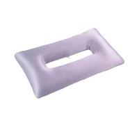 NonMiFyR Oreiller de Sommeil pour Protéger Les Oreilles Oreiller à Trou Amovible Ergonomique En Satin Glace Oreiller Confortable Solution pour Dormeurs sur Le, Violet