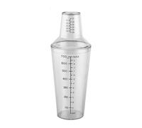 NonMiFyR Shaker à Cocktail en PC avec Bouchon Sécurisé Graduations Claires Outil de Mixage avec Filtre Intégré Bouteille Mélangeuse Adaptée à La Préparation de, 700ml