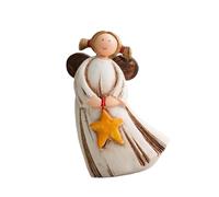 NonMiFyR Statue D'ange, Décoration de Table, Sculpture Artisanale En Résine Représentant Une Jeune Fille, Figurine D'ange pour La Maison Ou Le Bureau, étoile, L