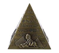 NonMiFyR Statue Pyramidale Souvenir, Ornement Architectural, Figurine de Collection, Sculpture en Alliage de Fer, Cadeau, Décoration Intérieure, Bureau, Livres, Bronze