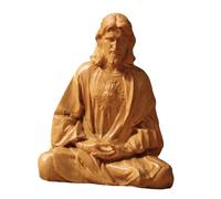 NonMiFyR Statuette de Cœur Représentant Jésus, Sculpture Décorative En Résine, Idéale pour Collectionner, Décorer Un Bureau, Un Salon, Une Chambre Ou U, 10 Cm