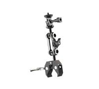 NonMiFyR Support de Fixation pour Caméra, Support de Montage pour Moniteur, Double Rotule Rotative à 360°, Adaptateur pour Microphones, Caméras D'ac
