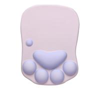 NonMiFyR Tapis de Souris Ergonomique et Confortable avec Repose-Poignet Intégré, Idéal pour Le Bureau. Ce Tapis de Souris à Motif Pattes de Chaton Est Conforta, Bleu Gris