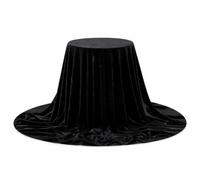 NonMiFyR Tissu Épais Luxueux Absorbant de Lumière Toile de Fond Drap Décor Événement Aspect Sobre Convient aux Réceptions Cérémonies Scène Plateau Tournage Photographie, Noir, 2 m * 4 m