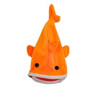 NonMiFyR Trousse à Crayons Peluche Requin Trousse Amusante Grande Capacité Pochette Légère Polyester Rangement Pratique Toucher Doux Adaptée à La Maison Bureau, Oranges