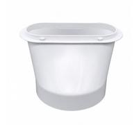 NonMiFyR Tuyau d'Aération Climatisation Portable Conduit d'Évacuation Tube Flexible Kit d'Évacuation Raccord Sécurisé avec Embout Évasé Ovale 150 Mm Plastique