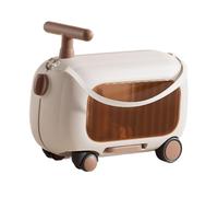 NonMiFyR Valise à roulettes, Valise spacieuse pour Enfant, idéale pour Les en Avion et Les Excursions en Plein air, Brun