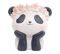 NonMiFyR Vase Portrait Résine Sculpture Pot Buste Décoratif Pot Fleuriste avec Drainage Ornemental et Support Objet Adapté Intérieur Beauté, Panda