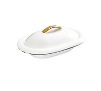 NonMiFyR Wide Rim Soup Bowl avec Assiette à Soupe Élégante Bol à Porcelaine Plateau de Pâtes Couvert en Céramique Vaisselle Adaptée pour Micro-Ondes, 8 Pouces 250 ML