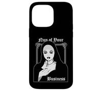 Nonne of Your Business Kawaii Dark Punk Gothic Edgy Humour Pun Coque pour iPhone 14 Pro Max