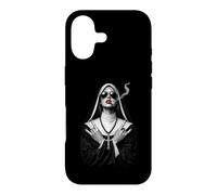 Nonne Rebelle avec Salutation satanique, Nonne Rebelle Coque pour iPhone 17