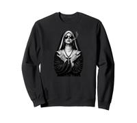 Nonne Rebelle avec Salutation satanique, Nonne Rebelle Sweatshirt