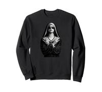 Nonne Rebelle avec Salutation satanique, Nonne Rebelle Sweatshirt