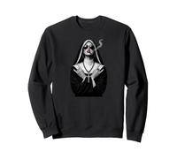 Nonne Rebelle avec Salutation satanique, Nonne Rebelle Sweatshirt