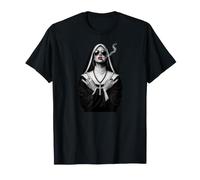 Nonne Rebelle avec Salutation satanique, Nonne Rebelle T-Shirt