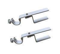 NoNo Bracket XL - Fixation intérieure pour tringle à rideaux imitation bois (blanc)
