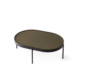 NoNo Table Grand Noir/ Verre Marron