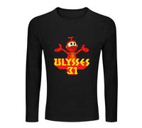 NONO The Robot Ulysses 31 Men's Tee Crewneck Long Sleeve Unisex 100% Cotton T Shirt Black L