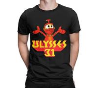 NONO The Robot Ulysses 31 T Shirts Men's Pure Cotton Novelty T-Shirts Crew Neck Cartoon Tee Shirt Short Sleeve Idea Size XXL