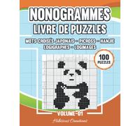 Nonogrammes - Livre de Puzzles Volume 01: Mots croisés japonais - Picross - Hanjie - Logigraphes - Logimages