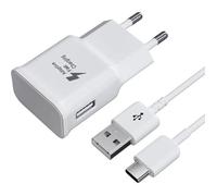 NONOVIVI - Chargeur Rapide 25W 3A USB Type-C pour Samsung Galaxy S25 / S25+ / S25 Ultra - Adaptateur Secteur+ Câble-Charge