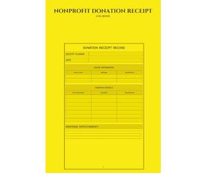 Nonprofit Donation Receipt Book: Track Charitable Donations & Donor Acknowledgments for Tax Compliance & Audit-Ready Records