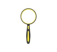 Nonslip Rubber Handle 5-10X Handheld Magnifier Magnify Glass With Optical Lens For Enhances Clarities And Precisions Magnifying Tool