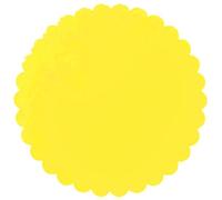 Nonsoloconfetti Lot de 100 voiles de fée en Tulle Organza Ronds pour bonbonnières, dragées (Jaune), 24 cm