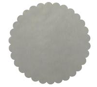 Nonsoloconfetti Lot de 100 voiles de tulle ronds en organza, pour emballage de bonbons, dragées, argent