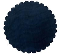 Nonsoloconfetti Lot de 100 voiles de tulle ronds en organza, pour emballage de bonbons, dragées, bleu