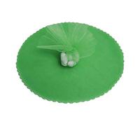 Nonsoloconfetti Lot de 100 voiles de Tulle Ronds en Organza, pour Emballage de Bonbons, dragées, Vert émeraude