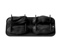 Nonstick Baking Mold Set, 4 Cavity Silicone Dessert Tray Kit, Heat Resistant Food Grade Baking Form System, Chocolate Candy Cake Making Tool for Oven Freezer Party Birthday Home Use