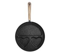 Nonstick Divided Grill Pan | 4 Zone Egg Frying Pan for Stovetops | Quick Heating Breakfast Skillet for Burgers / Pancakes / Sandwiches | Space Saving Indoor Cooking (Style 1 (130x52cm / 51.2x20.5in))