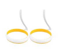 Nonstick Egg Ring Shaper, 10.2x10.2x2.5cm Nylon Thermoplastic Elastomer Kitchen Mold 2 Pieces Cooking Tool, Accessories for Breakfast, Pancakes, Sandwiches, Frying, Baking, Grilling