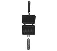 Nonstick Stovetop Waffle Maker for Gas Stove | Double Sided Pan with Heat Insulation Handle | Easy Care Aluminum Pan for Delicious Homemade Waffles