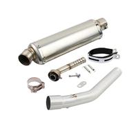 Nonuiny pour Yamaha pour Tenere 700 XTZ700 XTZ-700 2019-2023 Système D'Echappement Moto Modifier Le Tube De Liaison Central avec Silencieux Slip on(F)