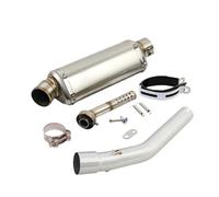 Nonuiny pour Yamaha pour Tenere 700 XTZ700 XTZ-700 2019-2023 Système D'Echappement Moto Modifier Le Tube De Liaison Central avec Silencieux Slip on(B)