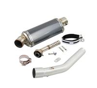 Nonuiny Système D'échappement Moto Modifier Le Tuyau Mid Link avec Silencieux Slip on pour Yamaha pour Tenere 700 XTZ700 XTZ-700 2019-2023(A)