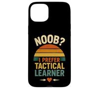 Noob i prefer tactical learner, drôle citation pour les nouveaux apprenants Coque pour iPhone 15 Plus