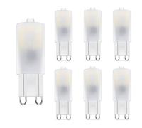 noobibaba Ampoule LED G9, G9 LED 2,5W équivalent 25W Lampe Halogène, Blanc Froid 6000K Non Dimmable, 220-240 V CA 6-Unités
